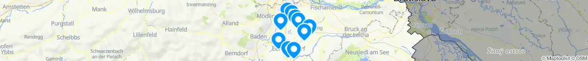 Map view for Pharmacies emergency services nearby Moosbrunn (Bruck an der Leitha, Niederösterreich)